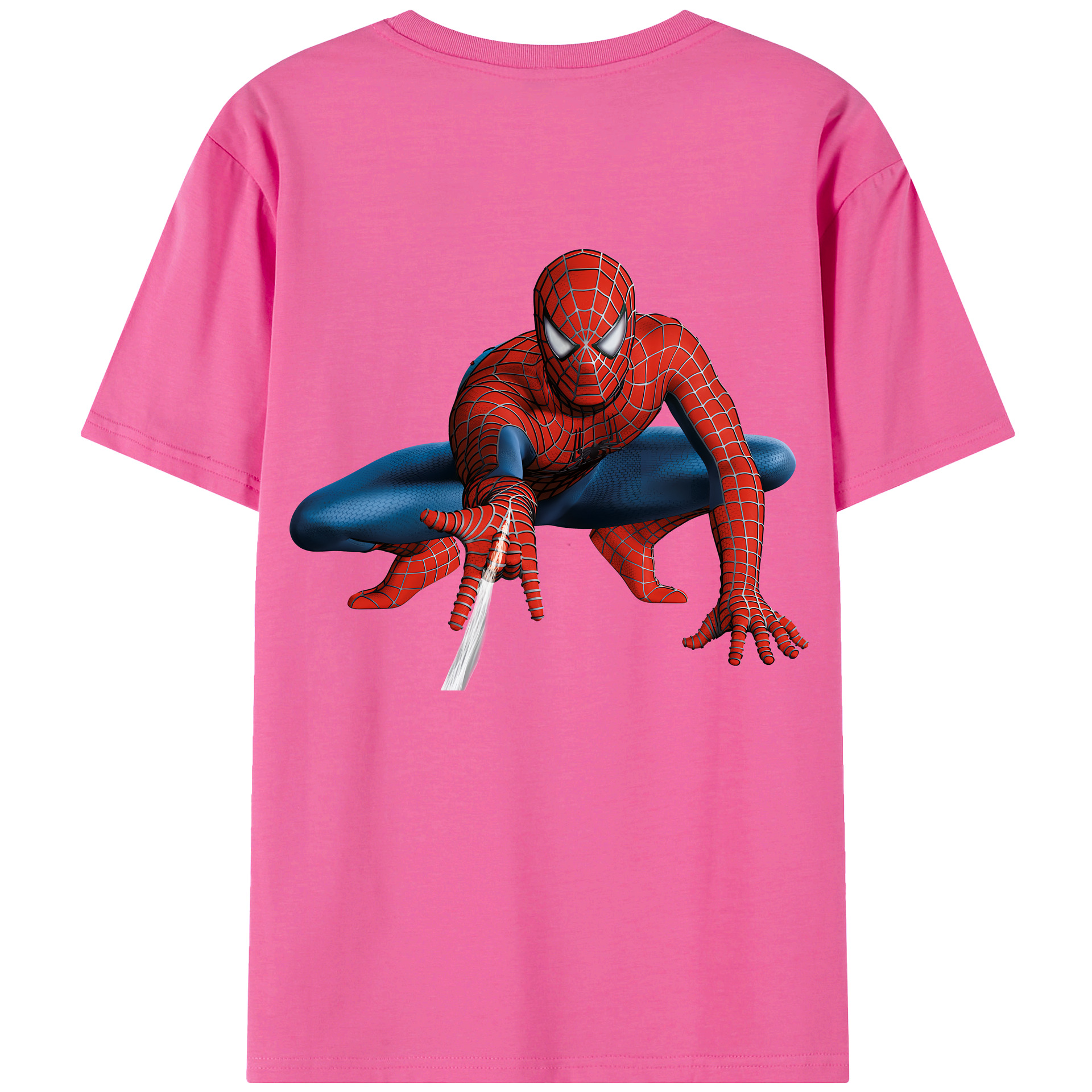 （画像用） Spider Man スパイダーマン レディース半袖Tシャツ(バックプリント)